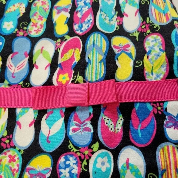 Bamboo Traders Size 6 Skort Skirt Novelty Barbiecore Pink Ribbon Trim Stretchy - Picture 10 of 10